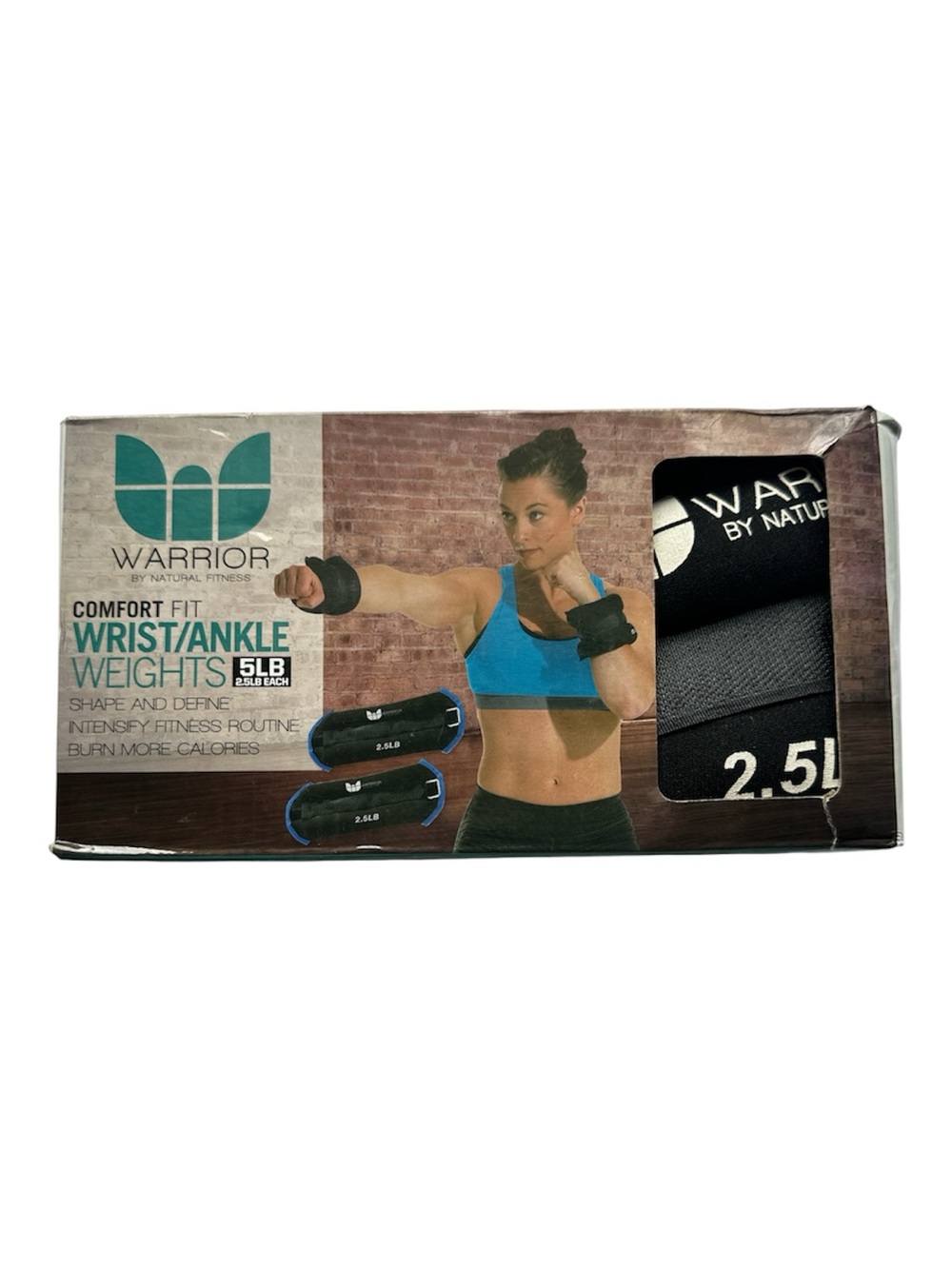 Warrior by Natural Fitness Comfort Fit Wrist & Ankle Weights 5LB Pair SHIP ALONE